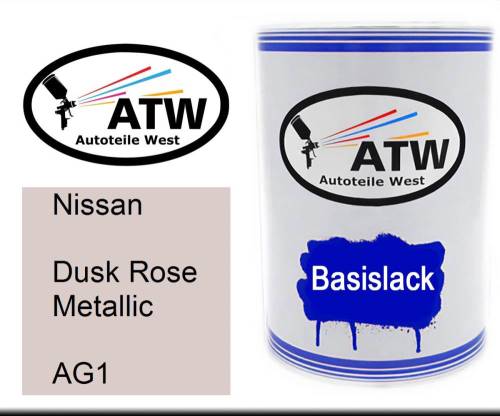 Nissan, Dusk Rose Metallic, AG1: 500ml Lackdose, von ATW Autoteile West.